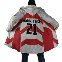 Japan Pacific Rugby 2022-23 Custom Cloak Red Sakura Japanese Wave Pattern - Polynesian Pride