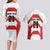 Japan Pacific Rugby 2022-23 Custom Couples Matching Long Sleeve Bodycon Dress and Hawaiian Shirt Red Sakura Japanese Wave Pattern