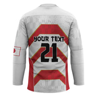 Japan Pacific Rugby 2022-23 Custom Hockey Jersey Red Sakura Japanese Wave Pattern LT9 - Polynesian Pride