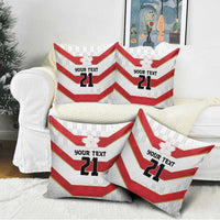 Japan Pacific Rugby 2022-23 Custom Pillow Cover Red Sakura Japanese Wave Pattern - Polynesian Pride