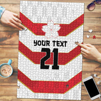 Japan Pacific Rugby 2022-23 Custom Puzzle Red Sakura Japanese Wave Pattern LT9 Red - Polynesian Pride