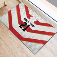 Japan Pacific Rugby 2022-23 Custom Rubber Doormat Red Sakura Japanese Wave Pattern LT9 - Polynesian Pride