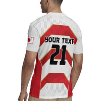 Japan Pacific Rugby 2022-23 Custom Rugby Jersey Red Sakura Japanese Wave Pattern LT9 - Polynesian Pride