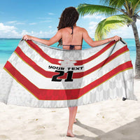 Japan Pacific Rugby 2022-23 Custom Sarong Red Sakura Japanese Wave Pattern