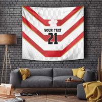 Japan Pacific Rugby 2022-23 Custom Tapestry Red Sakura Japanese Wave Pattern