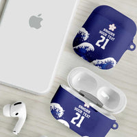 Japan Pacific Rugby Custom AirPods Case Go Sakura Japanese Wave Pattern LT9 - Polynesian Pride