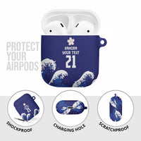 Japan Pacific Rugby Custom AirPods Case Go Sakura Japanese Wave Pattern LT9 - Polynesian Pride