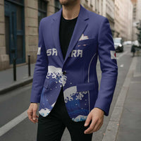 Japan Pacific Rugby Custom Blazer Go Sakura Japanese Wave Pattern - Polynesian Pride