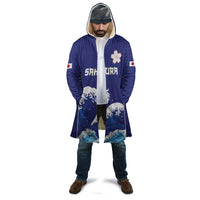 Japan Pacific Rugby Custom Cloak Go Sakura Japanese Wave Pattern - Polynesian Pride