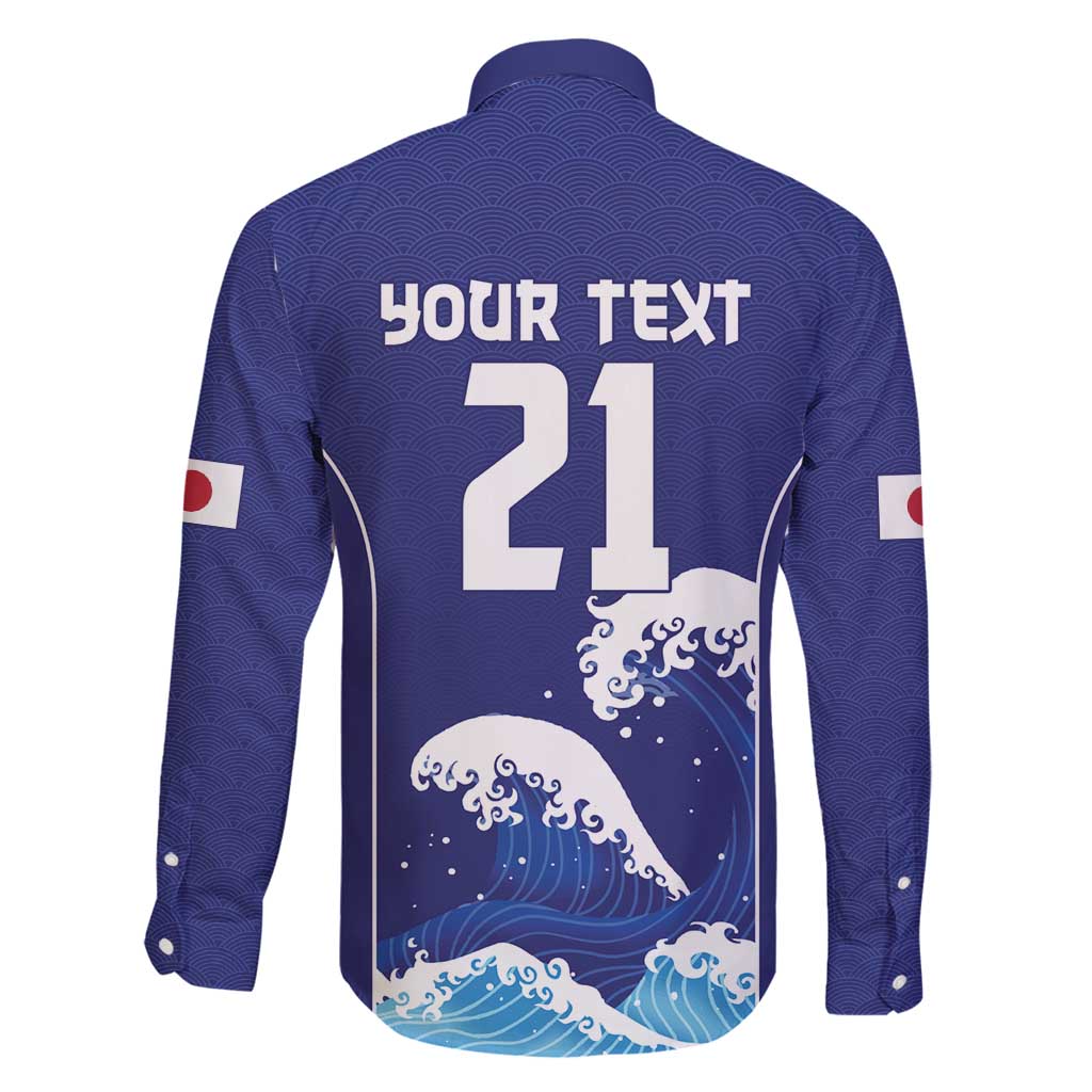 Japan Pacific Rugby Custom Family Matching Puletasi and Hawaiian Shirt Go Sakura Japanese Wave Pattern LT9 - Polynesian Pride