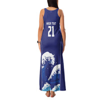Japan Pacific Rugby Custom Family Matching Tank Maxi Dress and Hawaiian Shirt Go Sakura Japanese Wave Pattern LT9 - Polynesian Pride