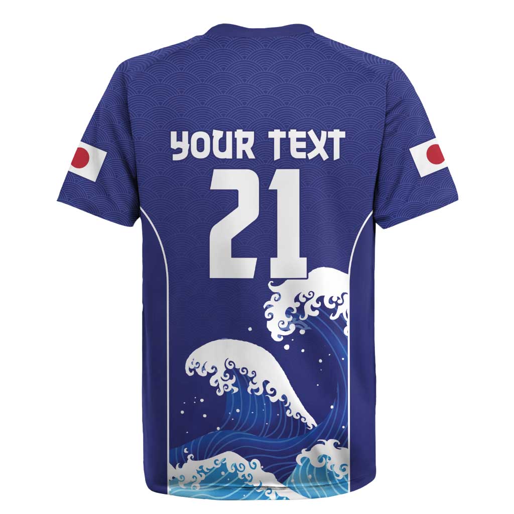 Japan Pacific Rugby Custom Rugby Jersey Go Sakura Japanese Wave Pattern LT9 - Polynesian Pride