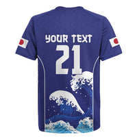Japan Pacific Rugby Custom Rugby Jersey Go Sakura Japanese Wave Pattern LT9 - Polynesian Pride