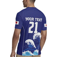Japan Pacific Rugby Custom Rugby Jersey Go Sakura Japanese Wave Pattern LT9 - Polynesian Pride
