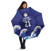Japan Pacific Rugby Custom Umbrella Go Sakura Japanese Wave Pattern LT9 - Polynesian Pride