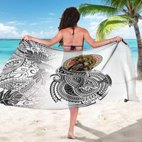 Japanese Samurai Warrior Sarong White Polynesian Tattoo Style