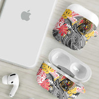 Japanese Samurai Warrior AirPods Case Colorful Polynesian Tattoo Style LT9 - Polynesian Pride