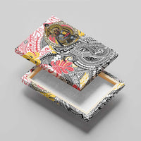 Japanese Samurai Warrior Canvas Wall Art Colorful Polynesian Tattoo Style LT9 - Polynesian Pride