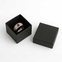 Japanese Samurai Warrior Classic Ring Colorful Polynesian Tattoo Style LT9 - Polynesian Pride