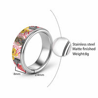 Japanese Samurai Warrior Classic Ring Colorful Polynesian Tattoo Style LT9 - Polynesian Pride