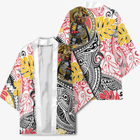 Japanese Samurai Warrior Kimono Colorful Polynesian Tattoo Style LT9 - Polynesian Pride