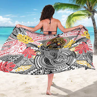 Japanese Samurai Warrior Sarong Colorful Polynesian Tattoo Style