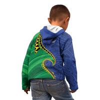 Solomon Islands Independence Day 1978 Personalised Kid Hoodie Polynesian Pattern with Flag Style