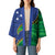 Solomon Islands Independence Day 1978 Personalised Kimono Polynesian Pattern with Flag Style - Polynesian Pride