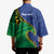 Solomon Islands Independence Day 1978 Personalised Kimono Polynesian Pattern with Flag Style - Polynesian Pride