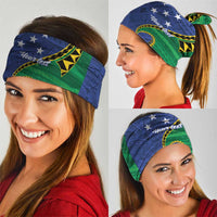 Solomon Islands Independence Day 1978 Personalised Neck Gaiter Polynesian Pattern with Flag Style - Polynesian Pride