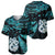 Matariki New Zealand Baseball Jersey Maori Manaia with Paua Shell - Aqua LT9 - Polynesian Pride