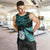 Custom Matariki New Zealand Men Tank Top Maori Manaia with Paua Shell - Aqua LT9 - Polynesian Pride