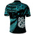 Custom Matariki New Zealand Polo Shirt Maori Manaia with Paua Shell Aqua LT9 - Polynesian Pride