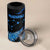 Matariki New Zealand 4 in 1 Can Cooler Tumbler Maori Manaia with Paua Shell - Blue