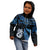 Matariki New Zealand Kid Hoodie Maori Manaia with Paua Shell - Blue LT9 - Polynesian Pride