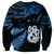 Custom Matariki New Zealand Sweatshirt Maori Manaia with Paua Shell - Blue LT9 - Polynesian Pride