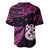 New Zealand Baseball Jersey Matariki NZ Manaia with Paua Shell - Pink LT9 - Polynesian Pride