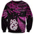 New Zealand Sweatshirt Matariki NZ Manaia with Paua Shell - Pink LT9 Unisex Pink - Polynesian Pride