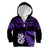 New Zealand Kid Hoodie Matariki NZ Manaia with Paua Shell - Purple LT9 Zip Hoodie Purple - Polynesian Pride