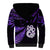 New Zealand Sherpa Hoodie Matariki NZ Manaia with Paua Shell - Purple LT9 - Polynesian Pride