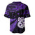 Custom New Zealand Baseball Jersey Matariki NZ Manaia with Paua Shell - Purple LT9 - Polynesian Pride