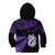 Custom New Zealand Kid Hoodie Matariki NZ Manaia with Paua Shell - Purple LT9 - Polynesian Pride