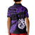 Custom New Zealand Kid Polo Shirt Matariki NZ Manaia with Paua Shell - Purple LT9 - Polynesian Pride