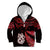 Custom Matariki Kid Hoodie NZ New Year Manaia with Paua Shell - Red LT9 - Polynesian Pride