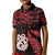 Custom Matariki Kid Polo Shirt NZ New Year Manaia with Paua Shell - Red LT9 Kid Red - Polynesian Pride