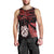 Custom Matariki Men Tank Top NZ New Year Manaia with Paua Shell - Red LT9 - Polynesian Pride