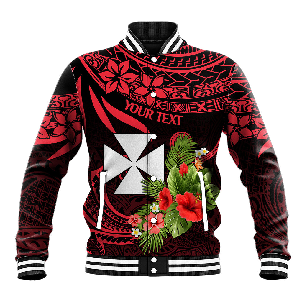 Custom Wallis and Futuna Baseball Jacket Happy Territory Day LT9 Unisex Red - Polynesian Pride