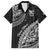 Fiji Rugby Family Matching Summer Maxi Dress and Hawaiian Shirt Kaiviti Fijian Tribal World Cup Black LT9 Dad's Shirt - Short Sleeve Black - Polynesian Pride