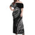 Fiji Rugby Off Shoulder Maxi Dress Kaiviti Fijian Tribal World Cup Black LT9 Women Black - Polynesian Pride