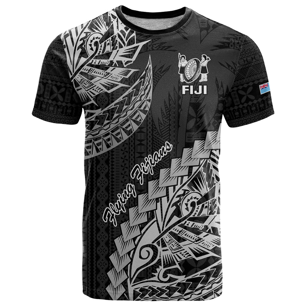 Fiji Rugby T Shirt Kaiviti Fijian Tribal World Cup Black LT9 Black - Polynesian Pride